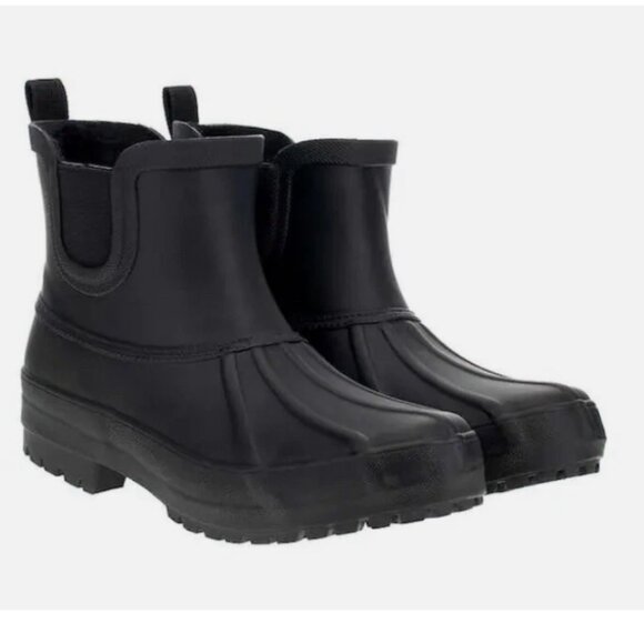 Chooka Ladies Chelsea Rain Boots Black Size 8 - Picture 1 of 4